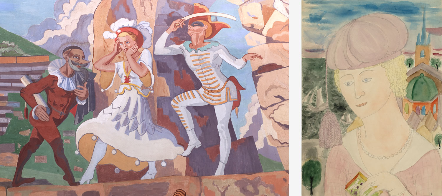 Målningar av Hilding Linnqvist