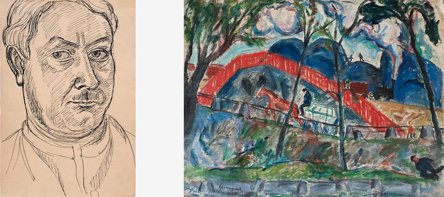Målningar av Hilding Linnqvist